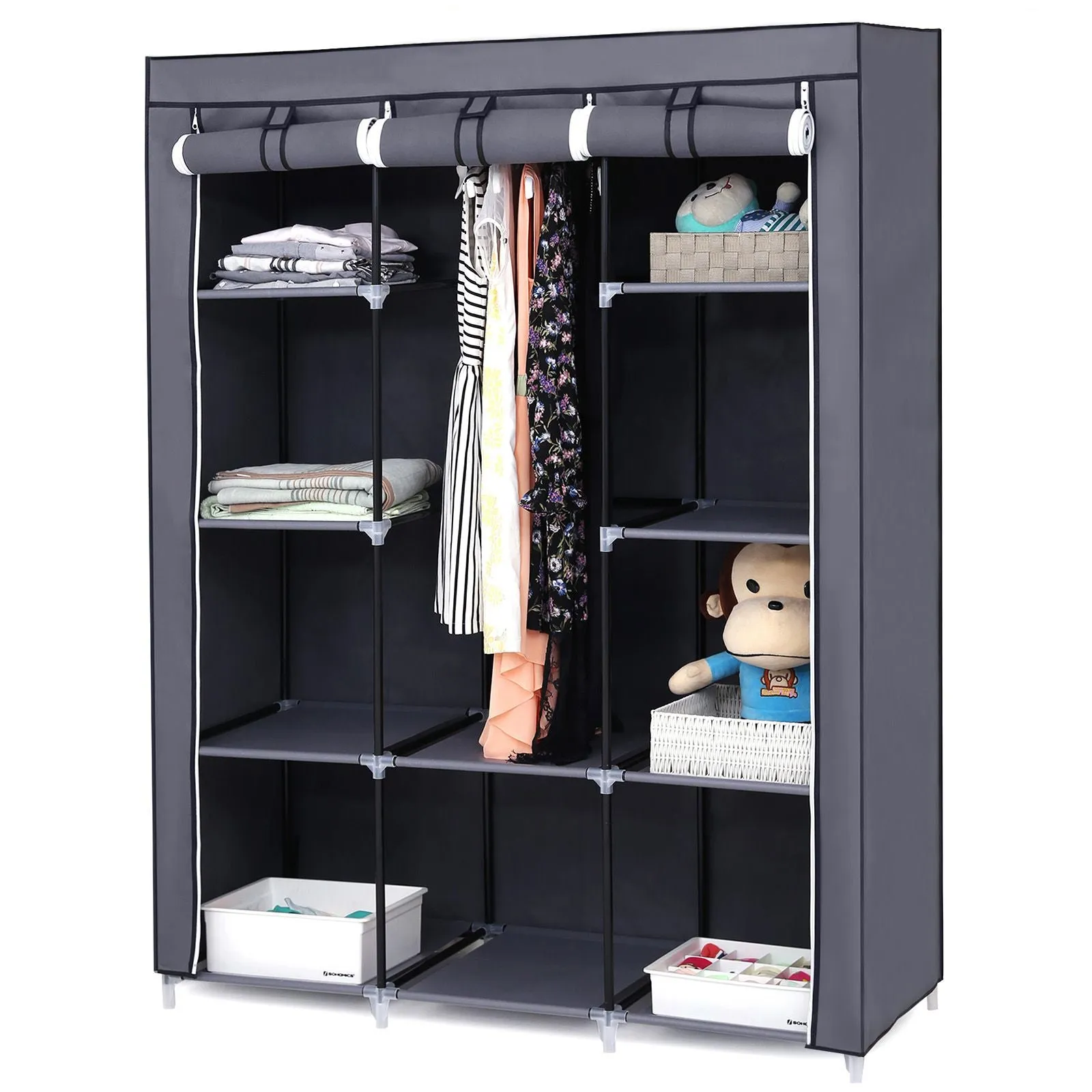 10 Shelves Wardrobe