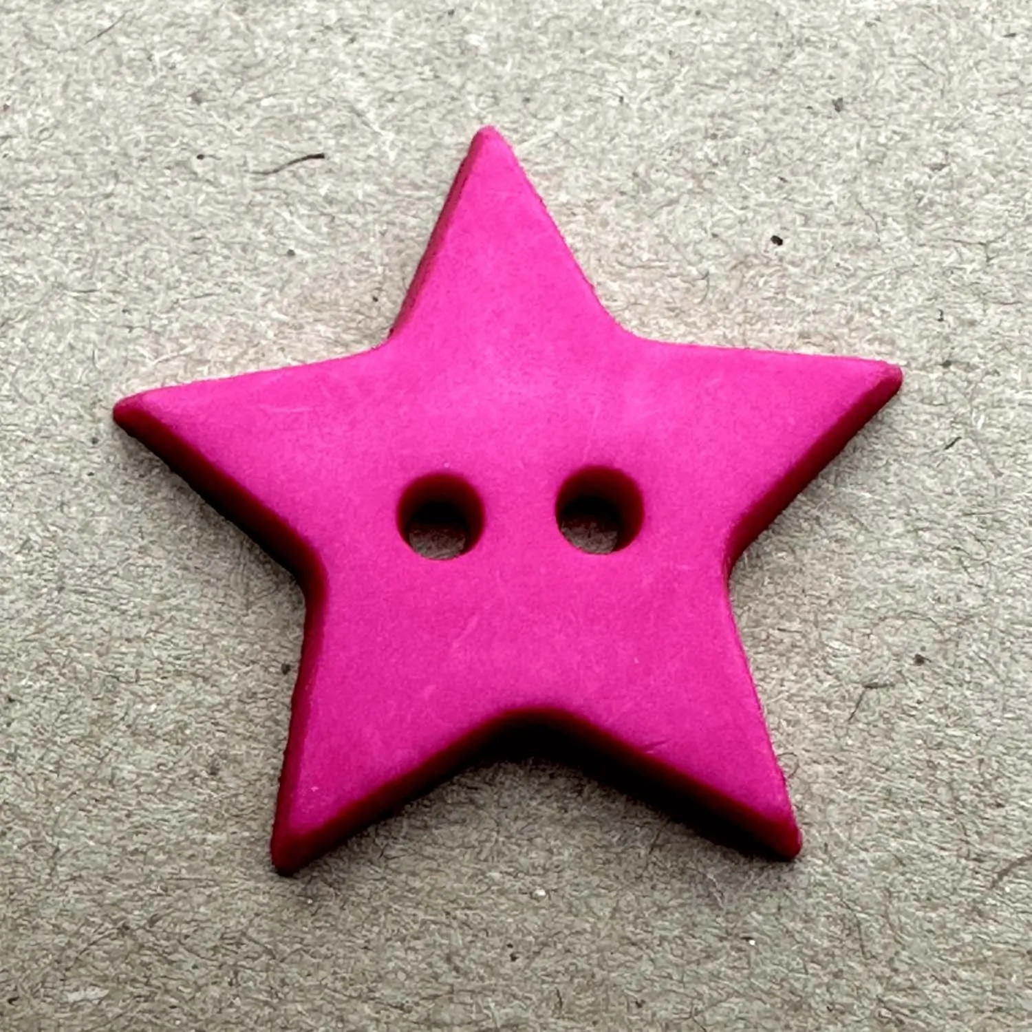 2 Hole Matt Star Button 25mm