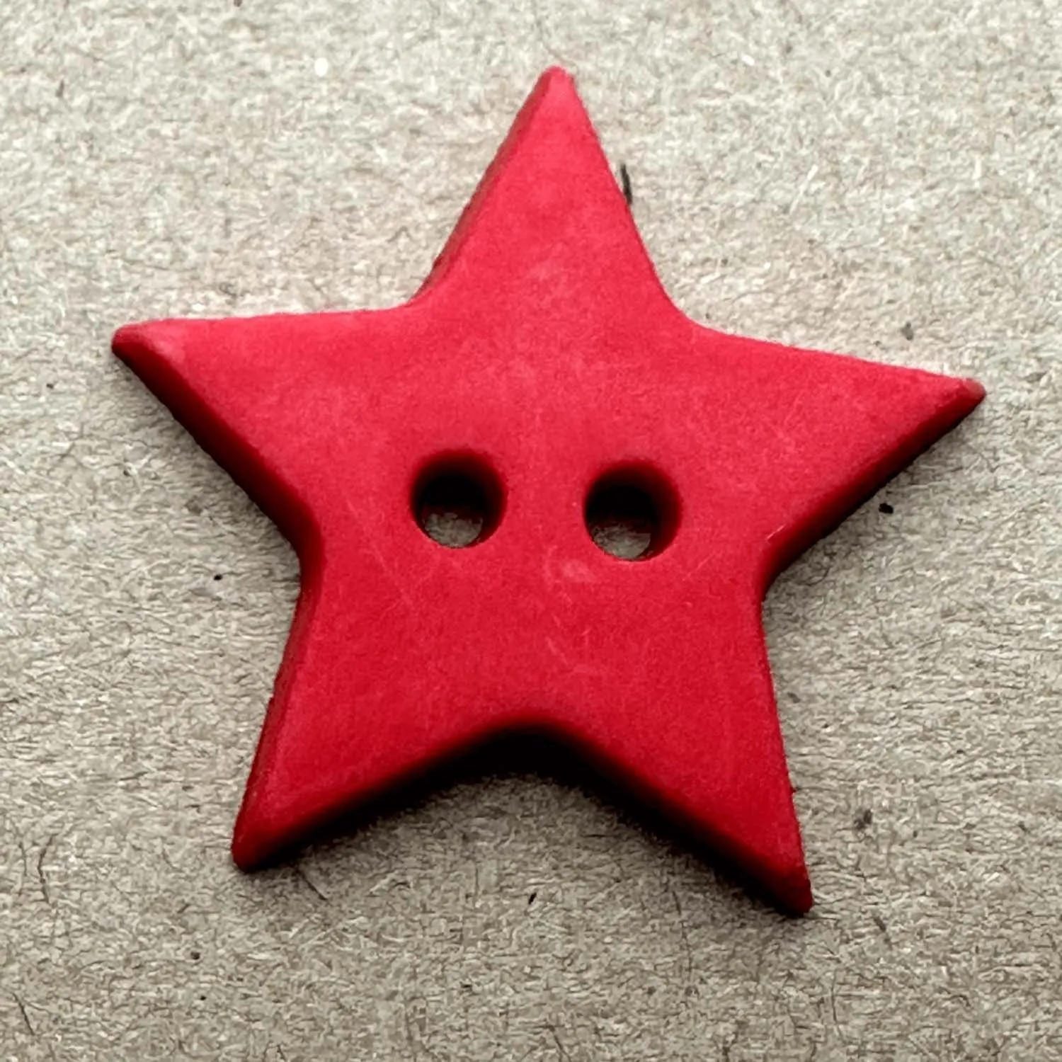 2 Hole Matt Star Button 25mm