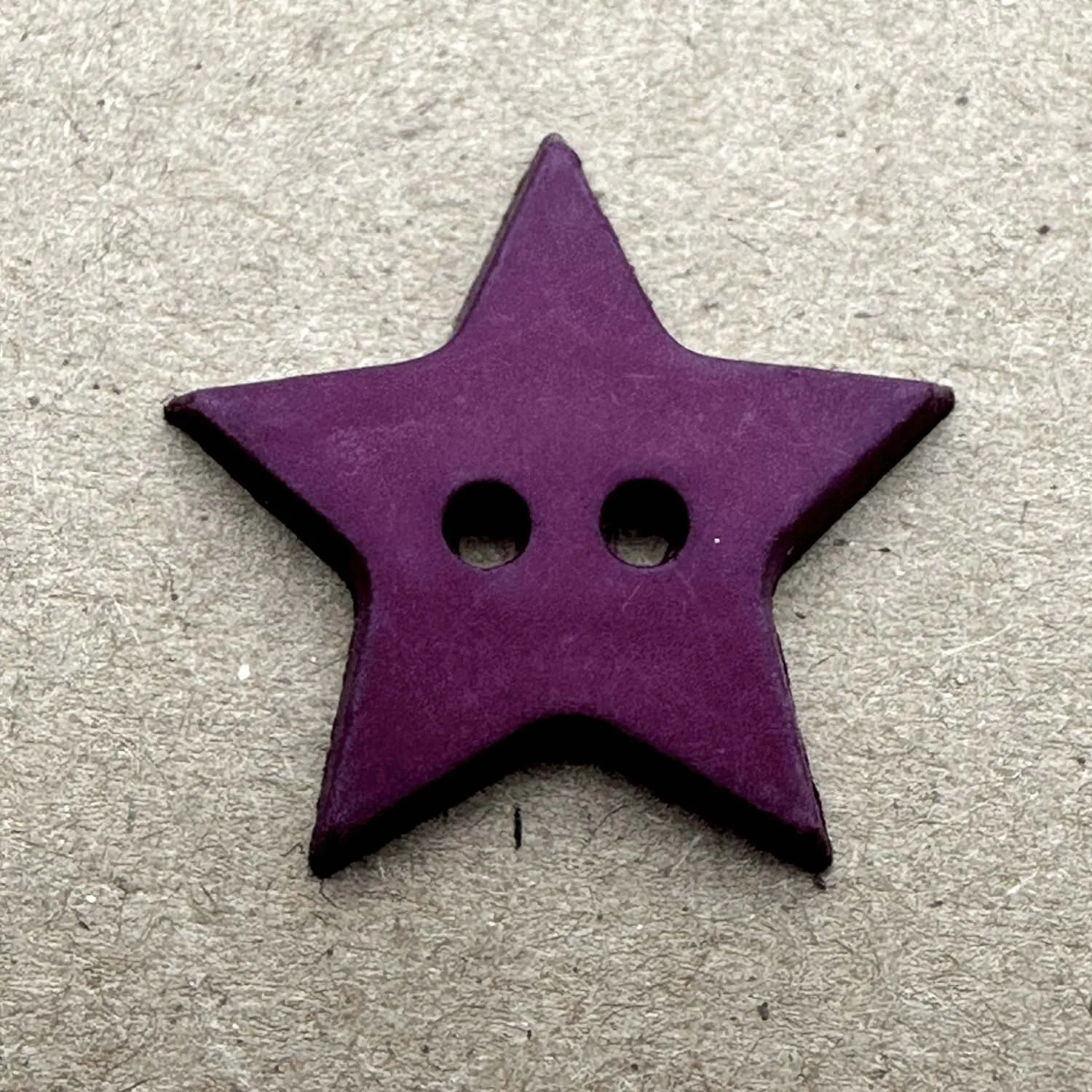 2 Hole Matt Star Button 25mm