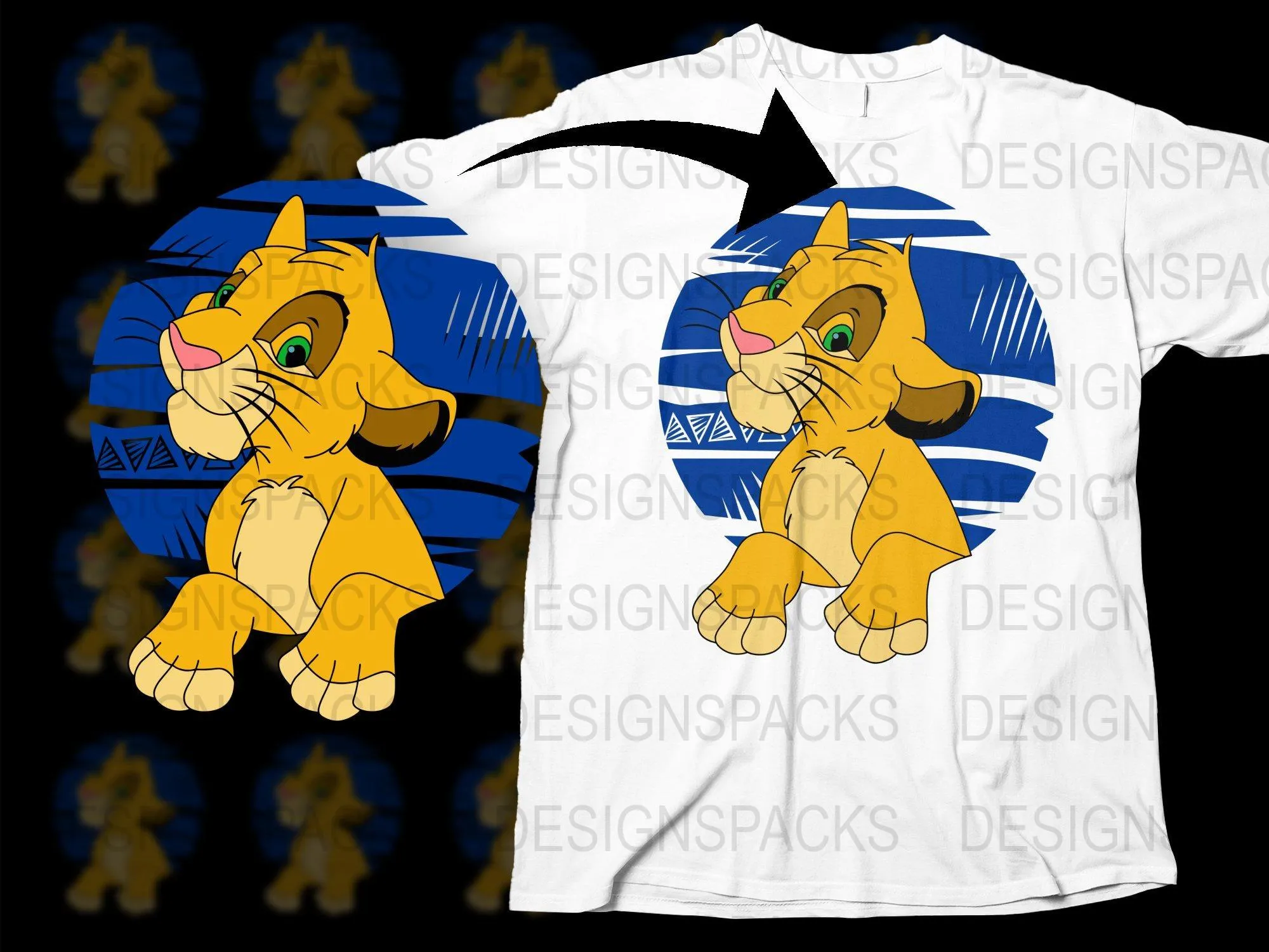 Adorable Cartoon Lion Character Design Png Digital Download