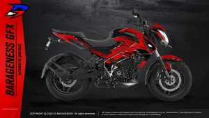 Barageness - Bajaj NS Deadpool Edition Graphics & Wraps