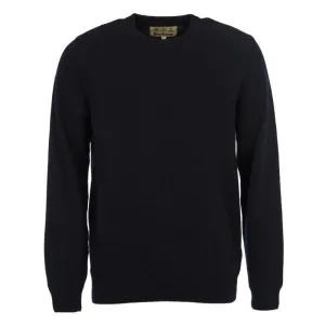 Barbour Nelson Essential Lambswool Crew Neck Mens Jumper - Navy