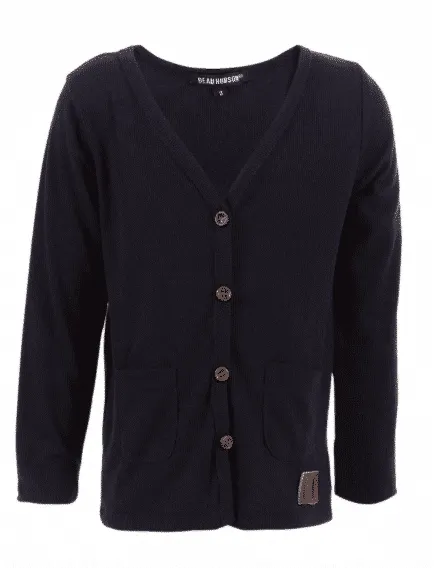 Beau Hudson Navy Signature Cardigan