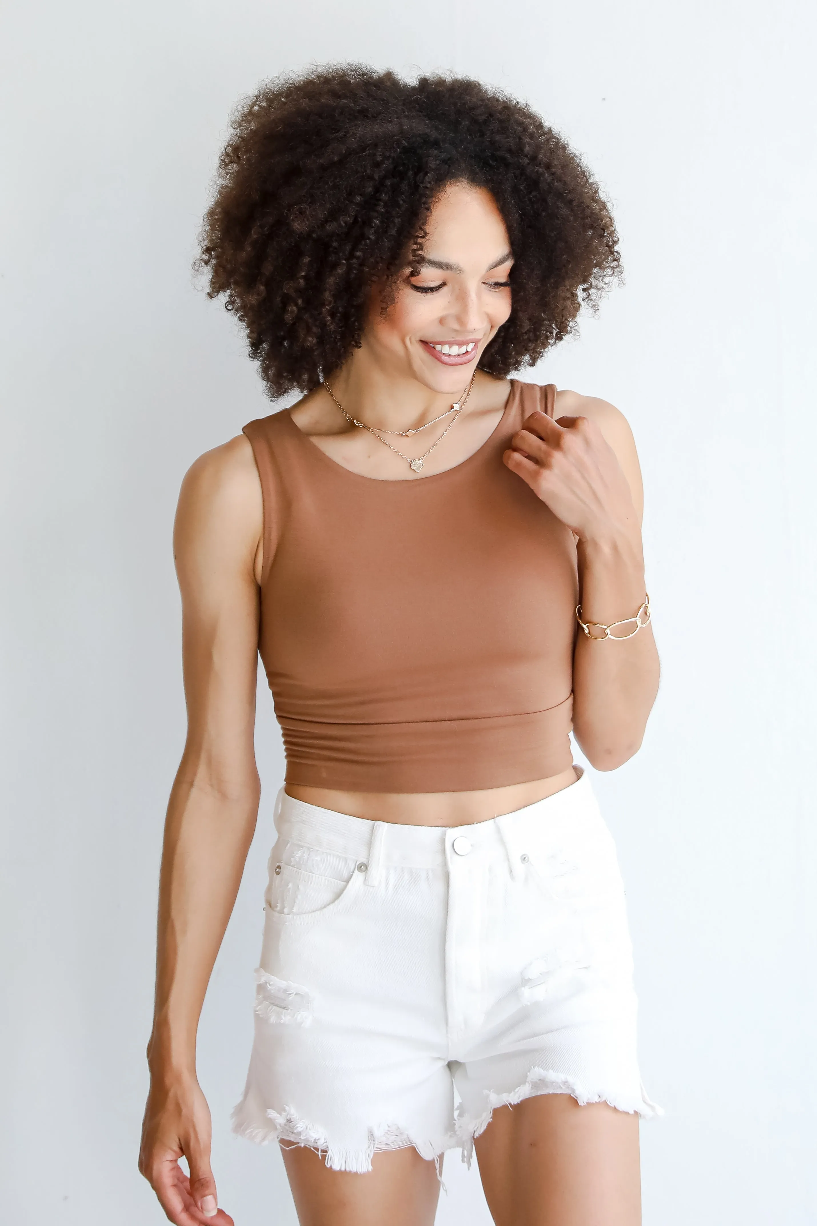 Brielle Everyday Cropped Tank - DU DEAL