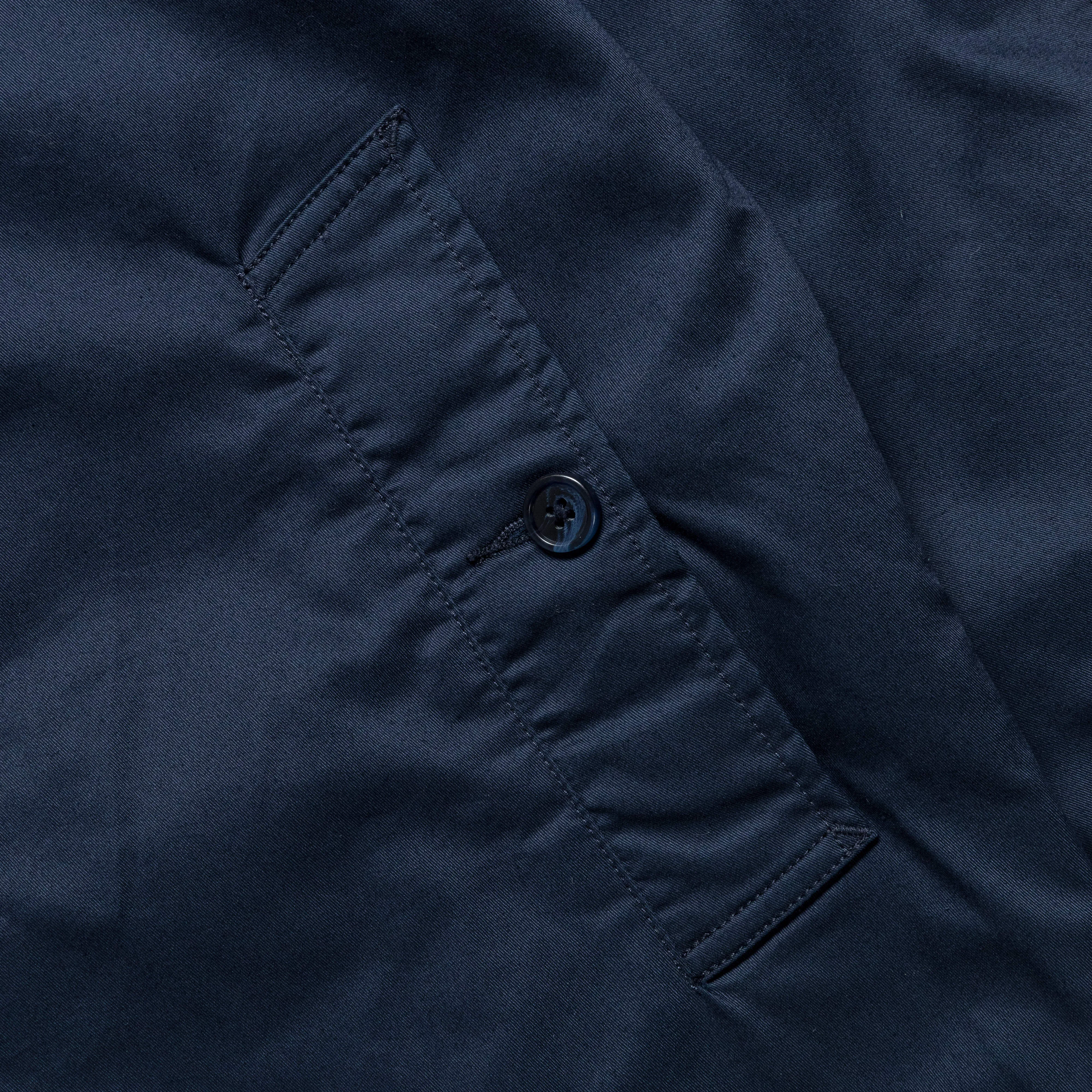 Car Coat - Navy Solotex