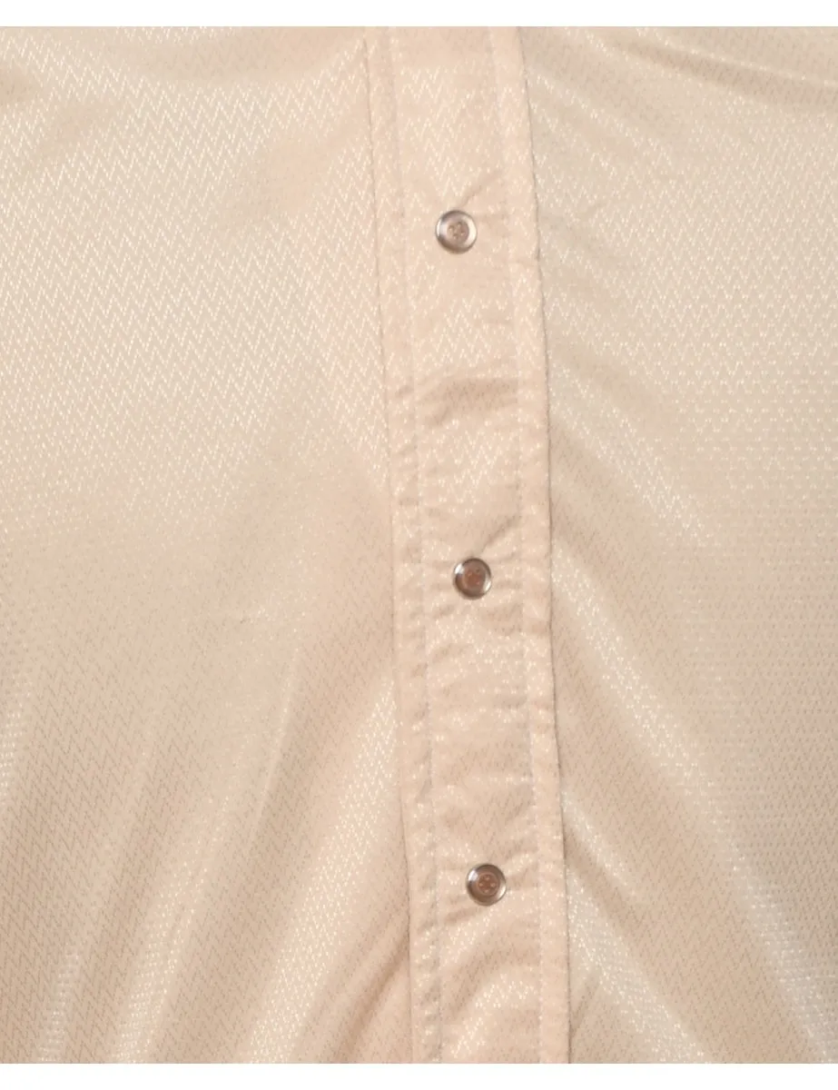 Classic 1970s Pale Pink Shirt - M