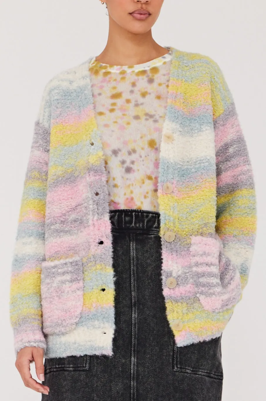 Confetti Yellow Bloom Cardigan