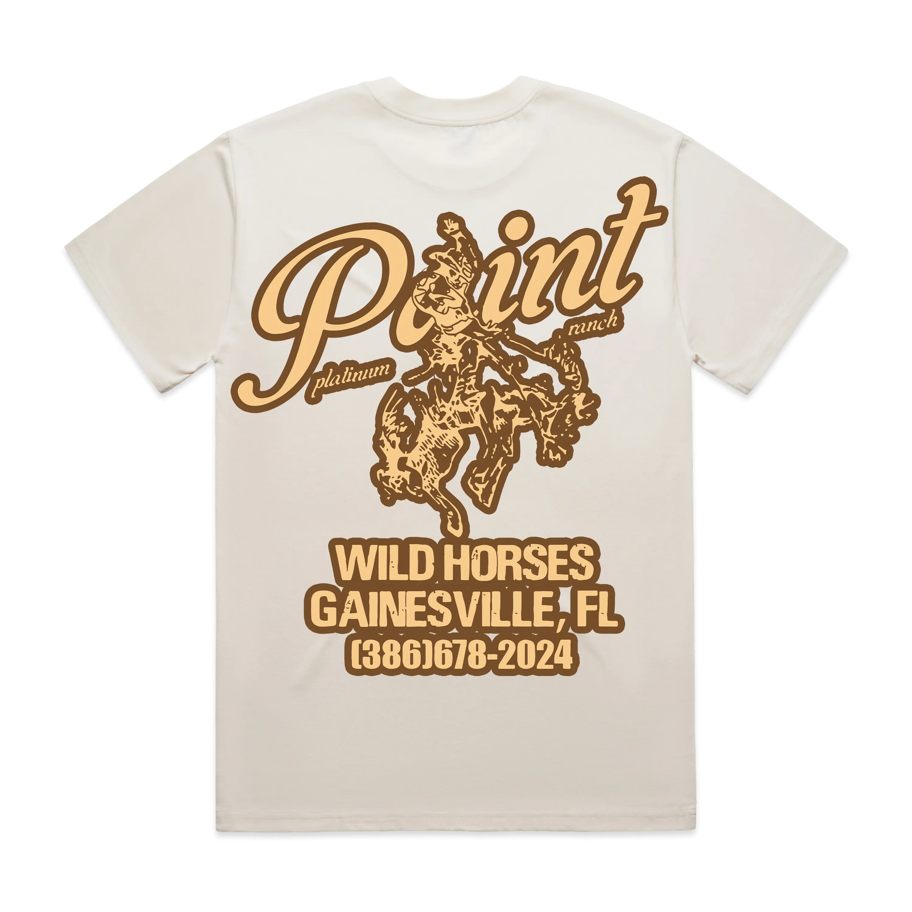 Cream Wild Horse Ranch Tee no