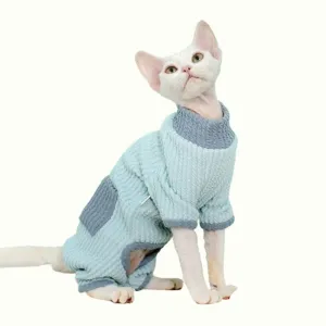 Danish Rib Sphynx Cat Onesies Pajamas