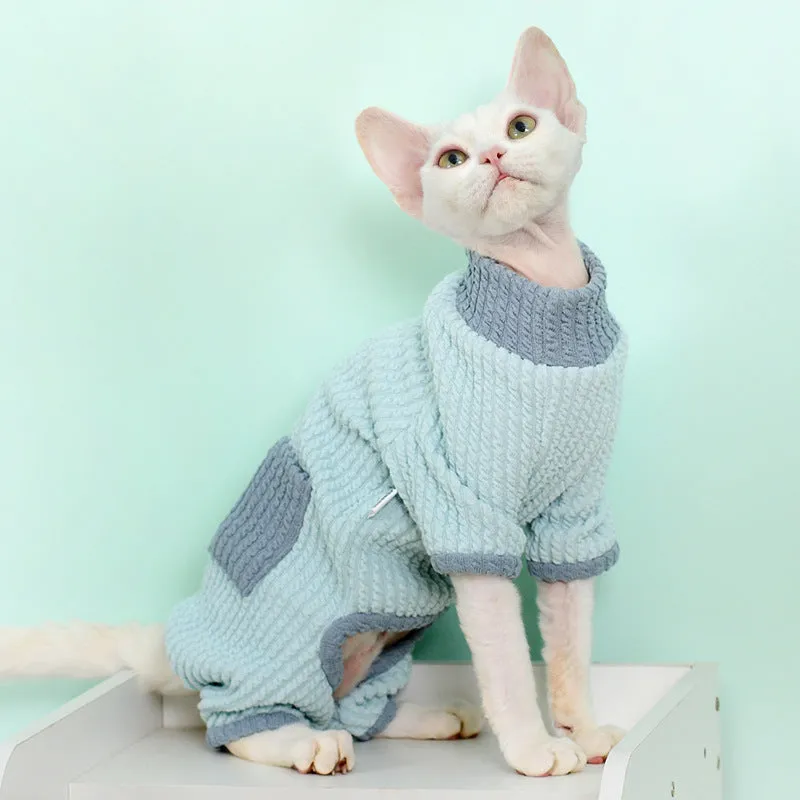 Danish Rib Sphynx Cat Onesies Pajamas