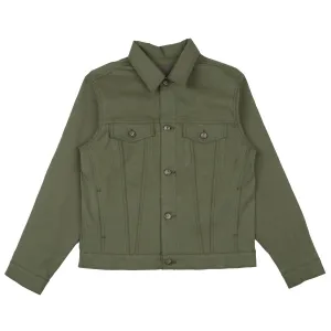 Denim Jacket  - Army Green Duck Selvedge