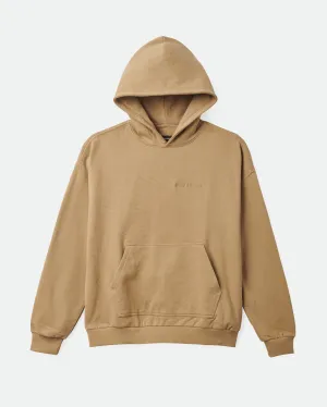 Embroidered Heavyweight Oversized Hoodie in Tiger's Eye