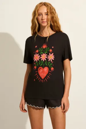 Fallen Hearts Classic Tee - Washed Black