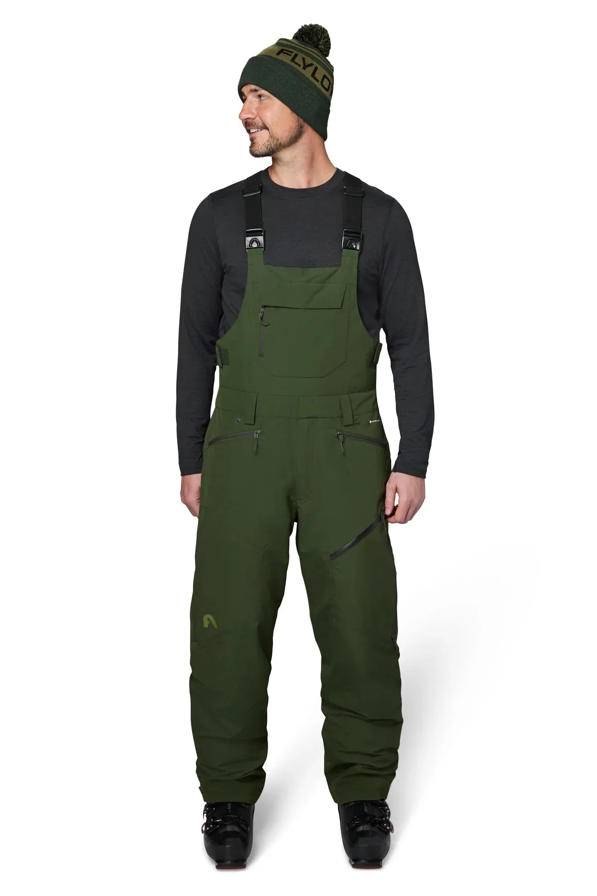 FlyLow Men's Snowman Bib Pants