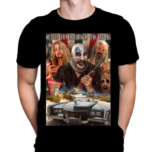 Go to Hell - Devil's Rejects Classic Horror T-Shirt by Peter Panayis