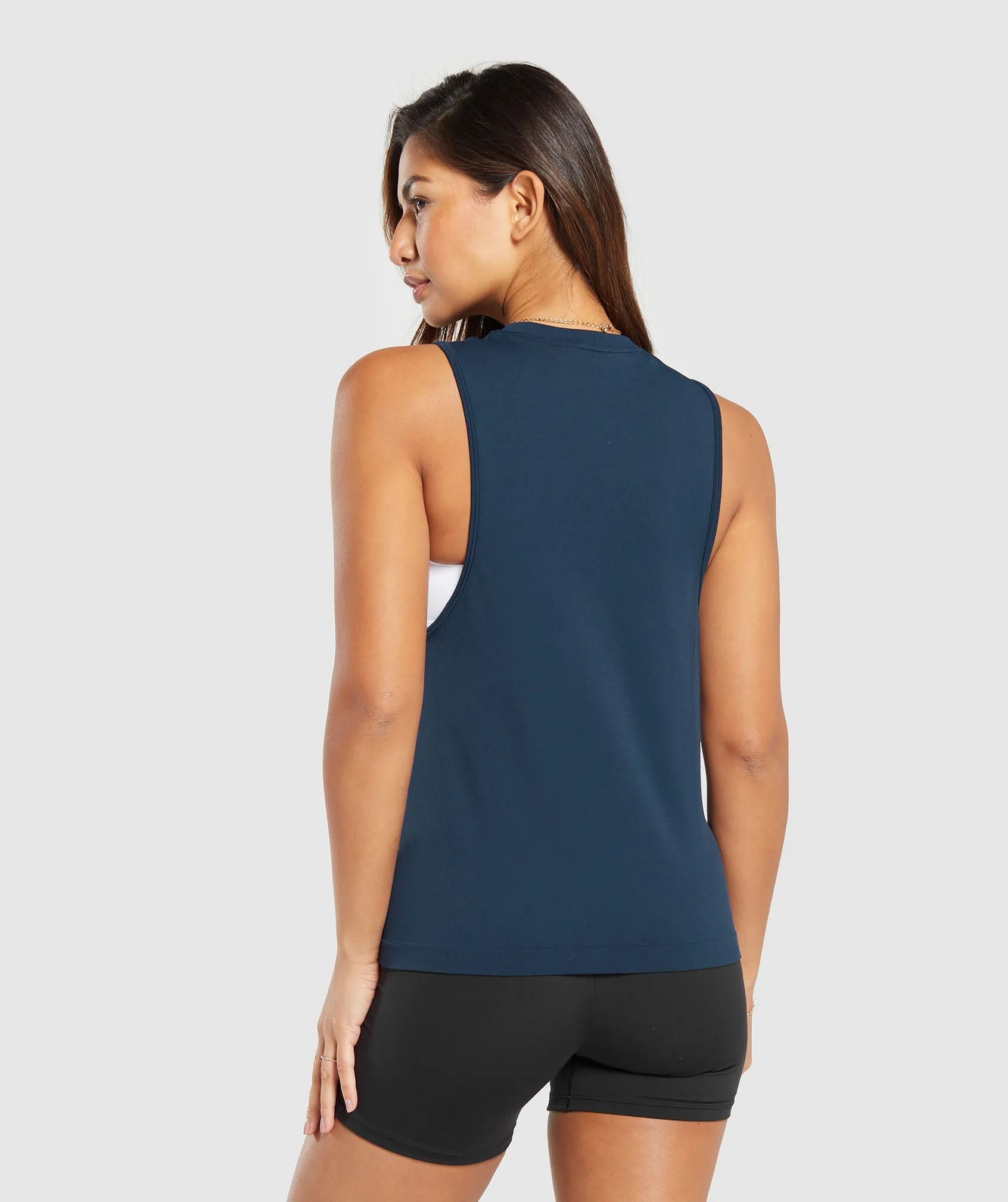 Gymshark Everyday Seamless Tank - Navy