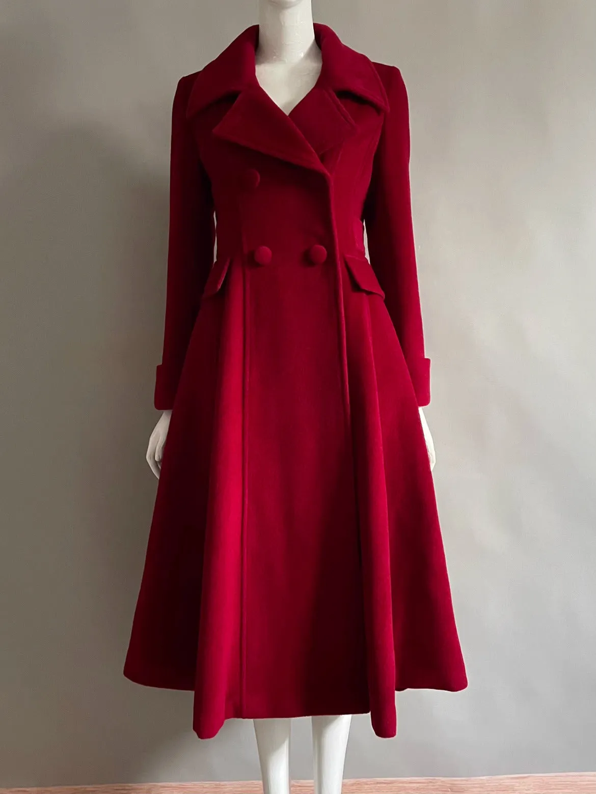 Handmade 50s Elegant Wool Winter Coat