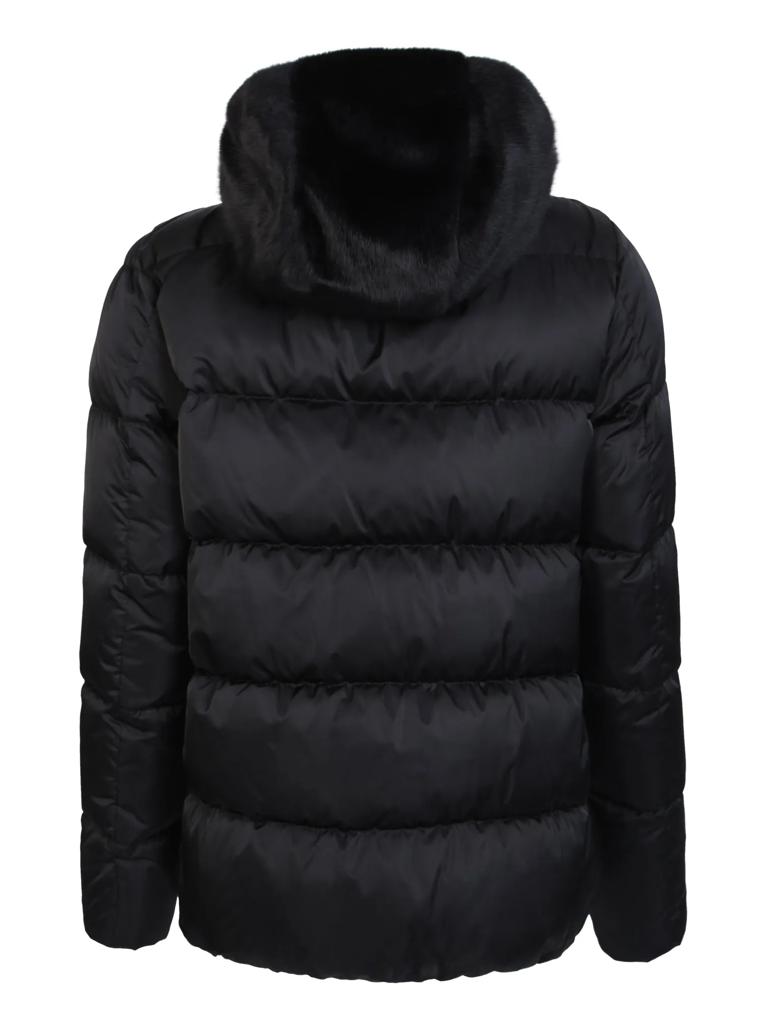 Hooded down jacket