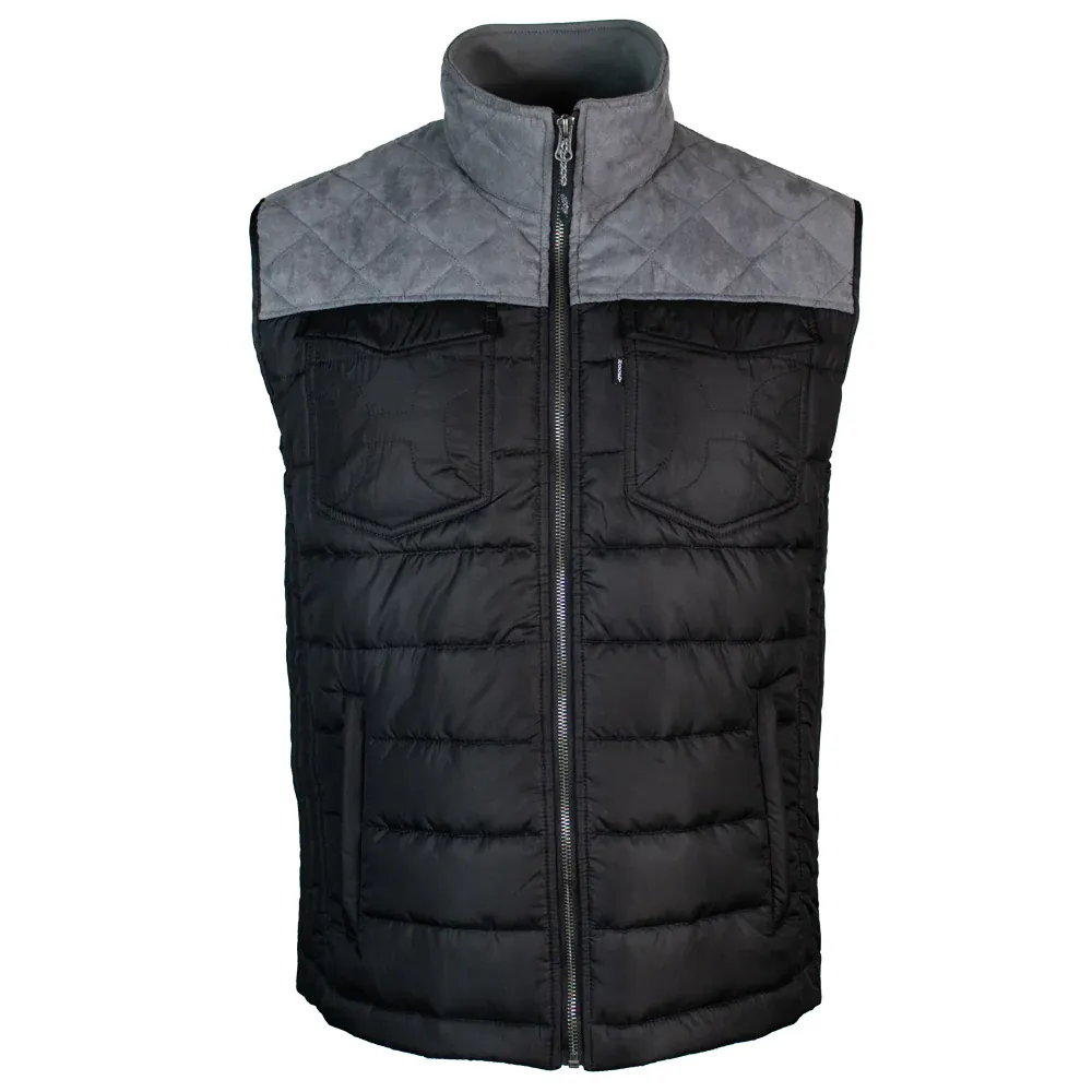 Hooey Packable Vest Black/Charcoal