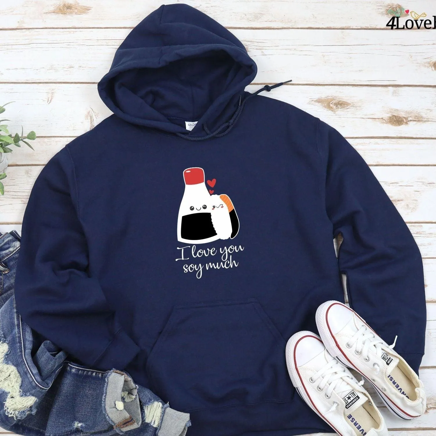 I Love You Soy Much Matching Outfits - Perfect for Food Lovers & Casual Style Enthusiasts