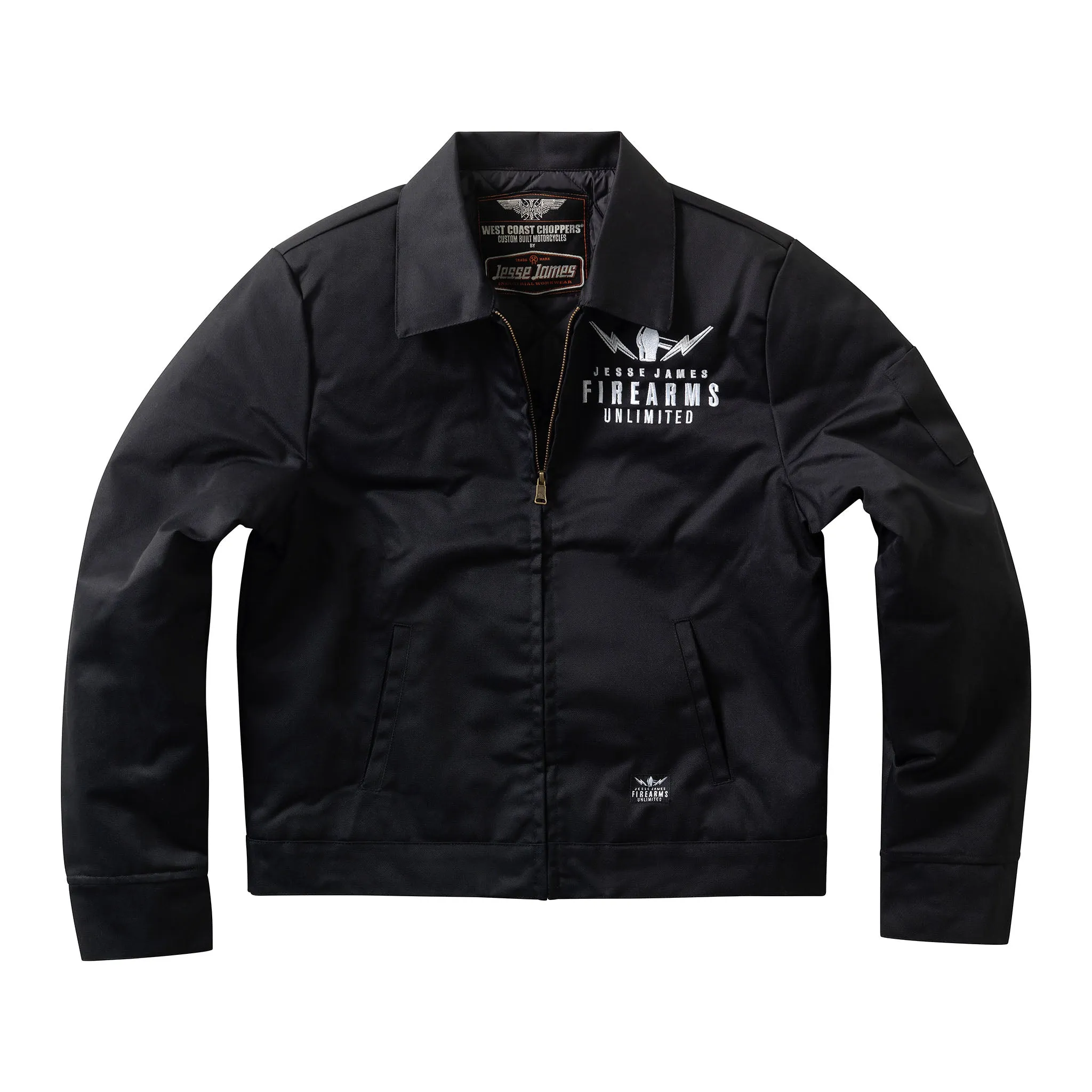 JJFU BLAST LOGO EISENHOWER JACKET - BLACK