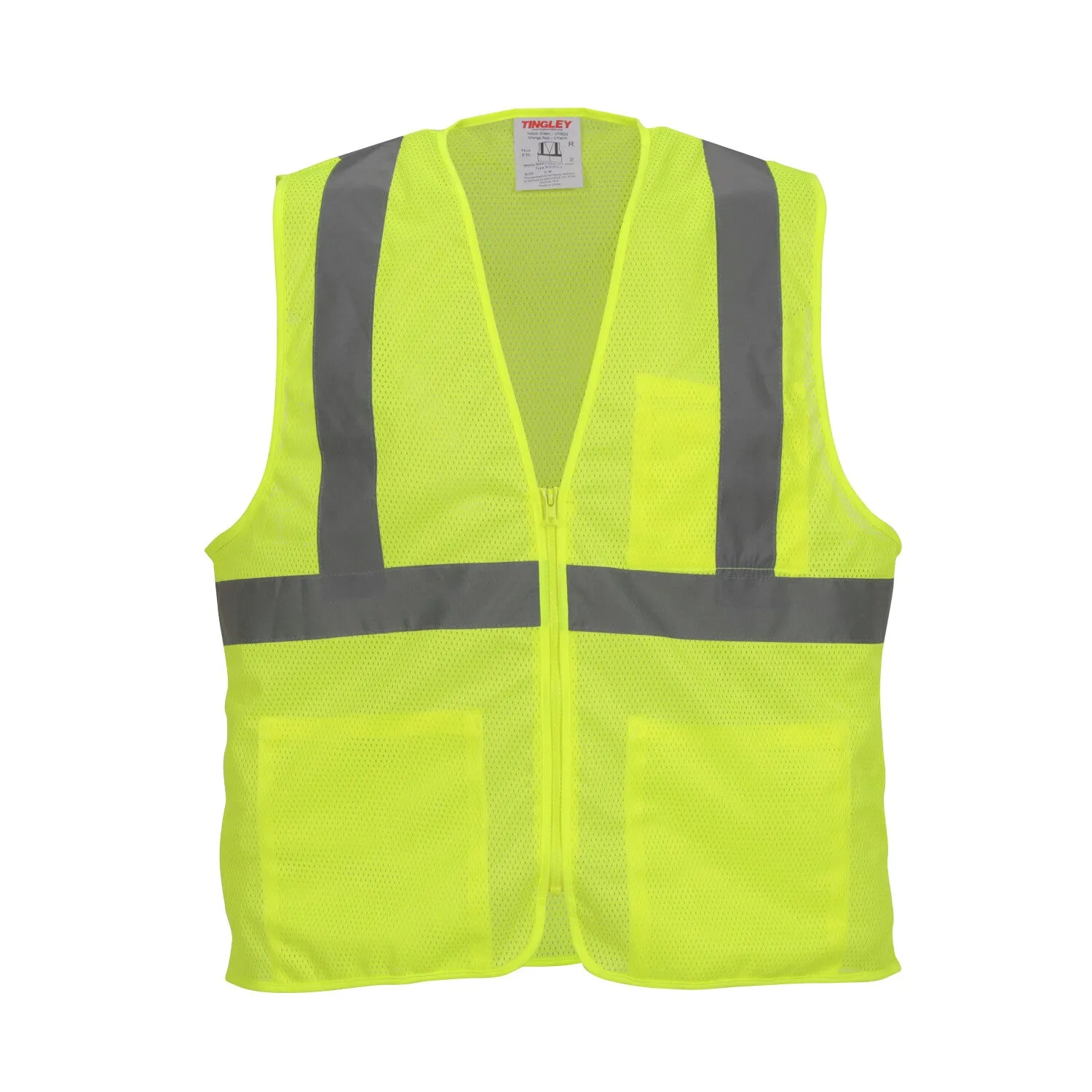 Job Sight Class 2 Zip-Up Mesh Vest