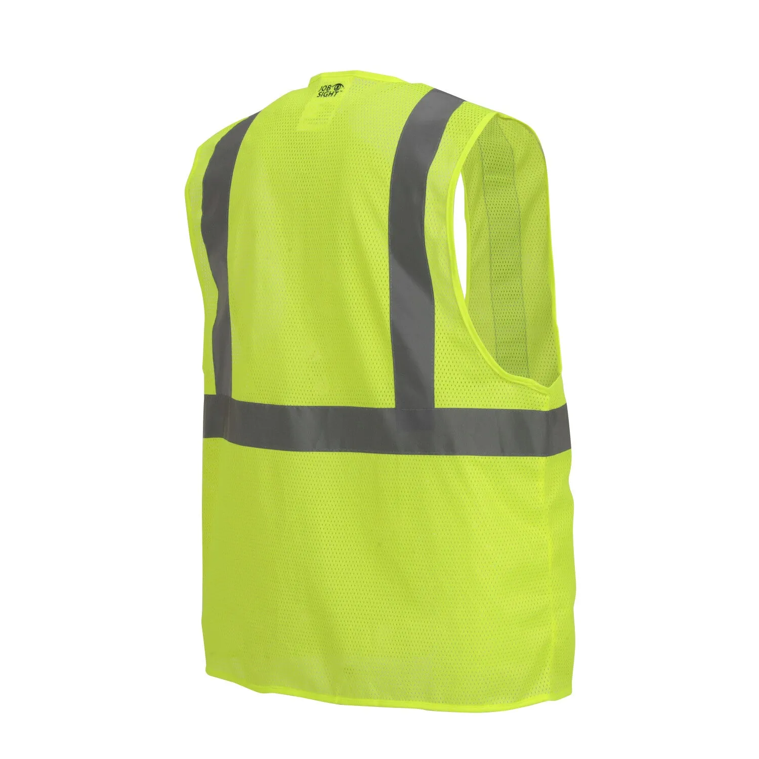 Job Sight Class 2 Zip-Up Mesh Vest