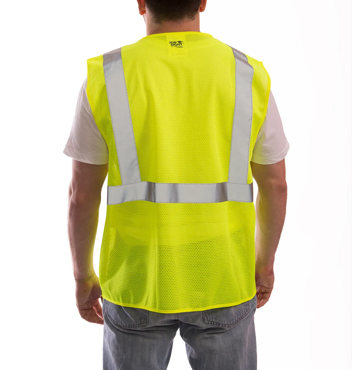 Job Sight Class 2 Zip-Up Mesh Vest