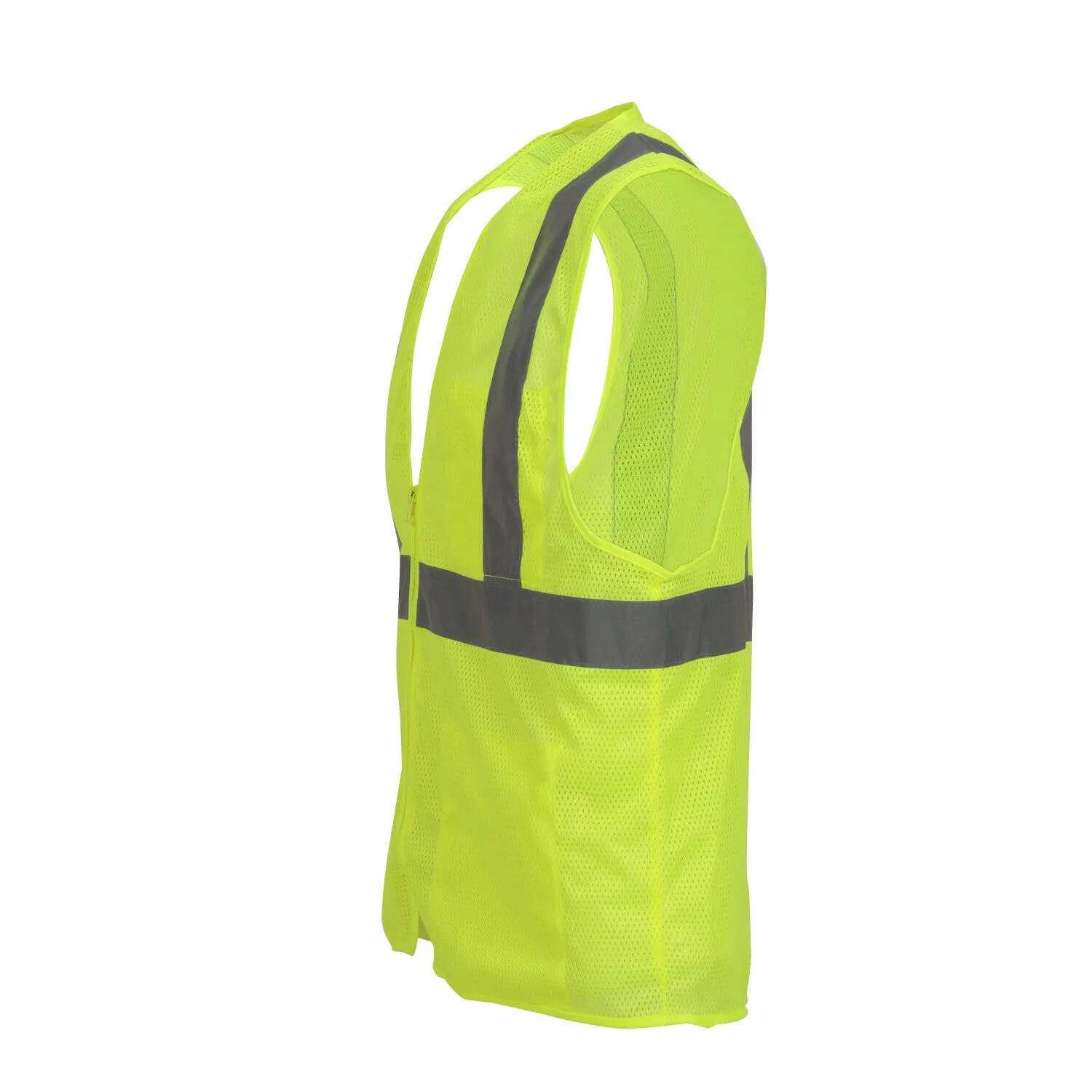 Job Sight Class 2 Zip-Up Mesh Vest