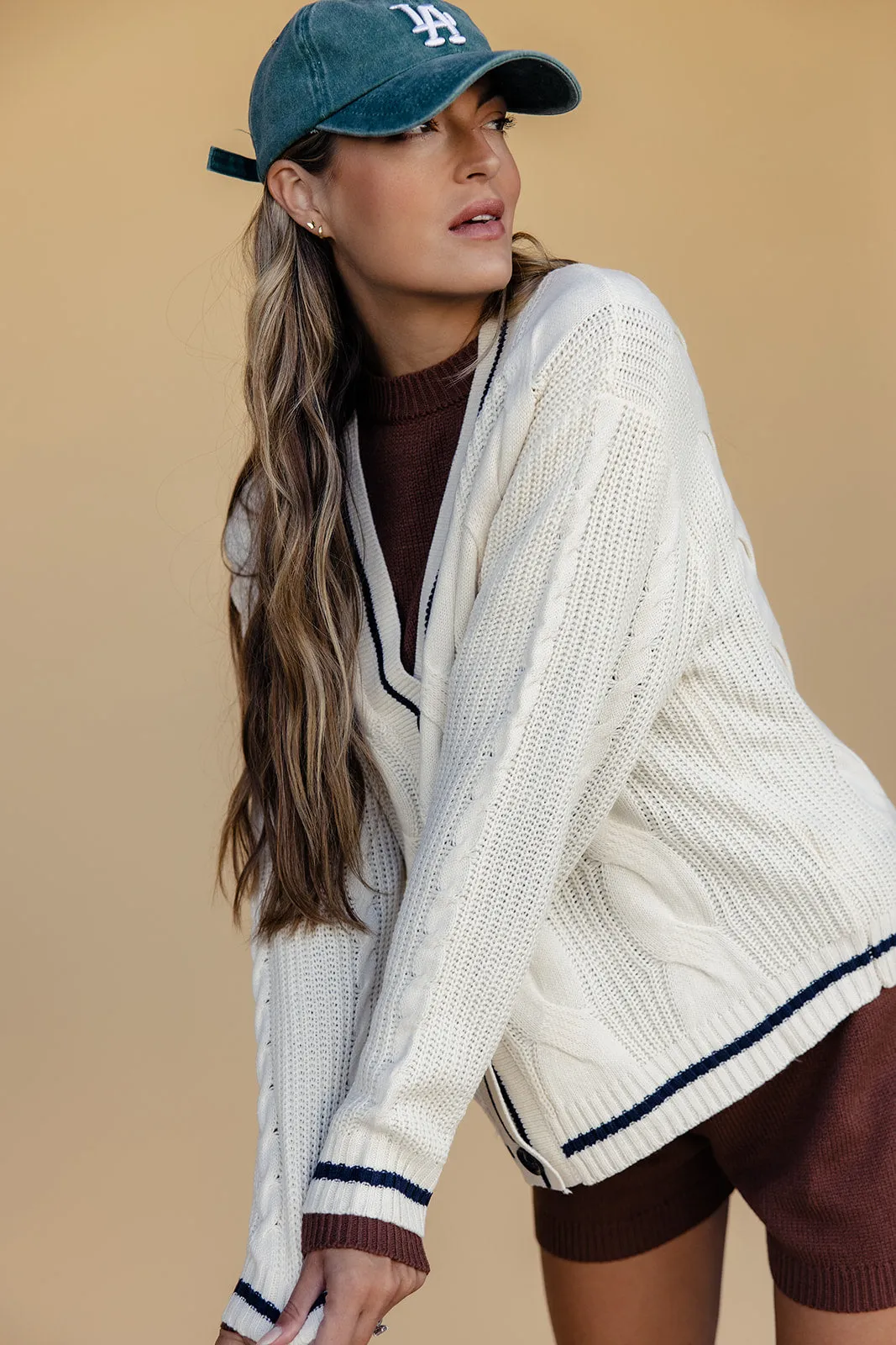 Just Like Folklore Cable Knit Cardigan