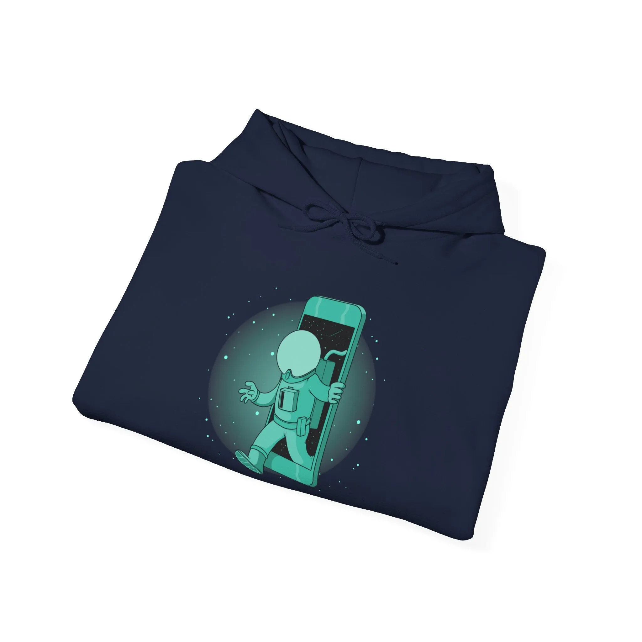 Just Visiting This Planet Funny Sci-Fi Hoodie