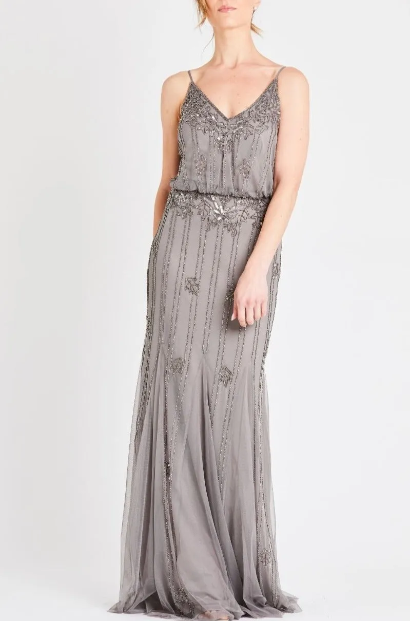 Keeva Grey Bridesmaid Maxi Dress