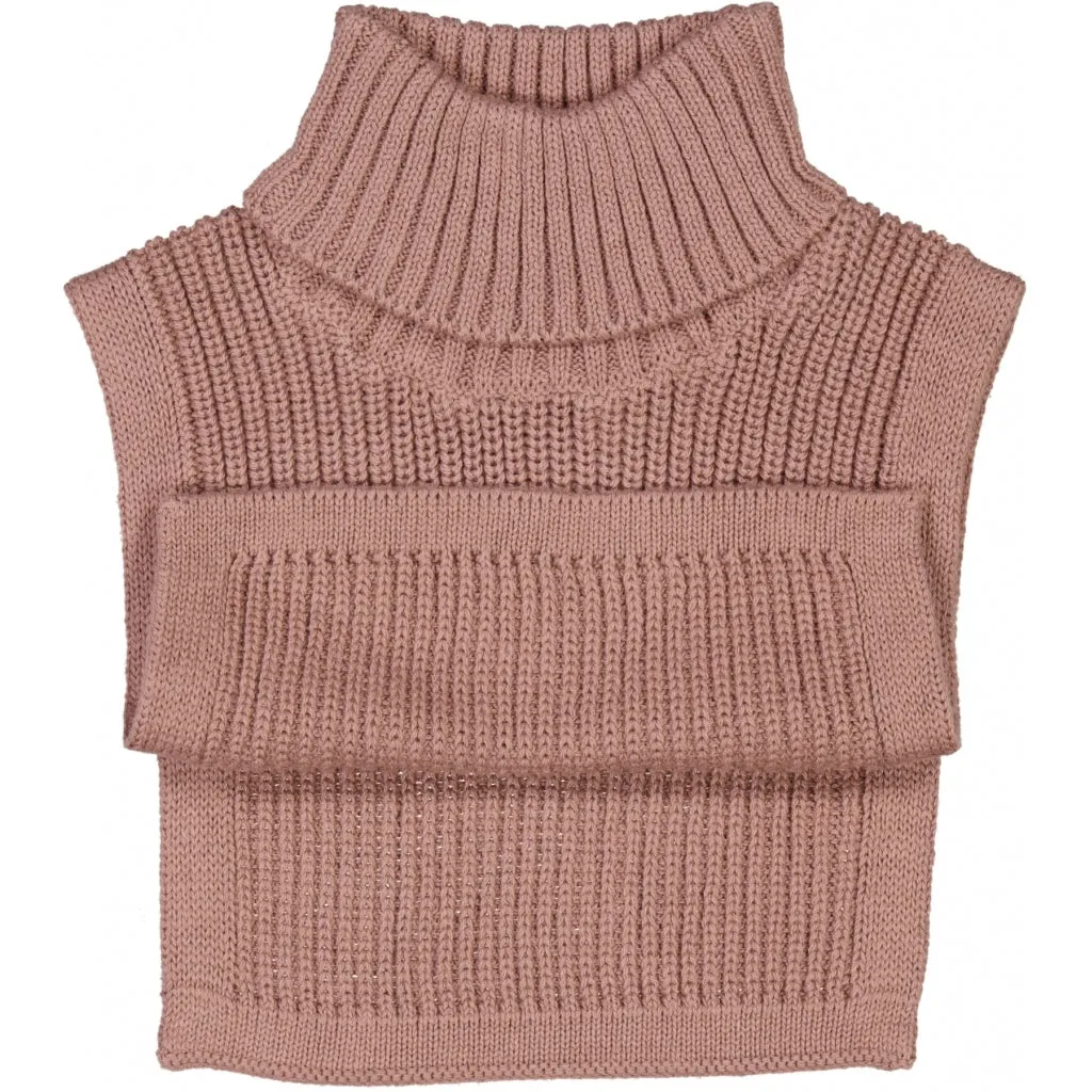 Knitted Neckwarmer Zaza - powder brown