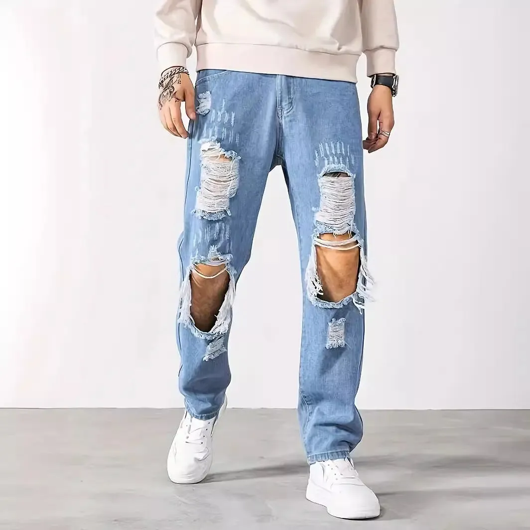 Korean Style Ripped Cropped jeans