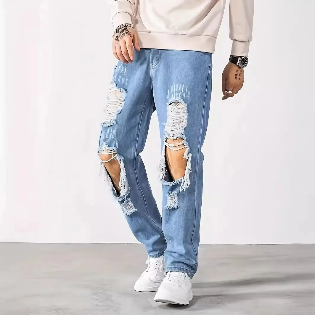 Korean Style Ripped Cropped jeans