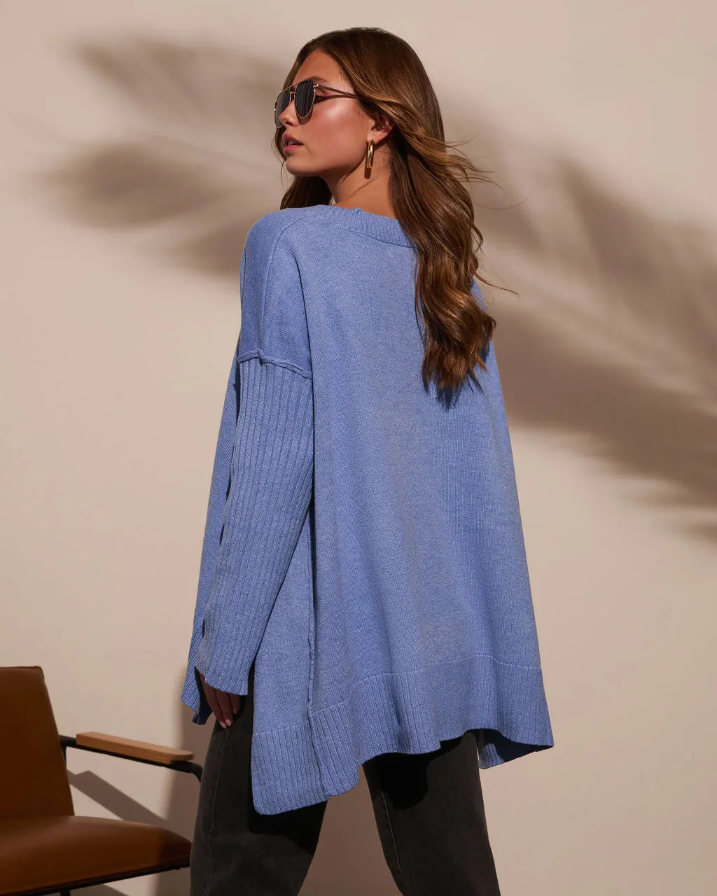 Lela Slouchy V Neck Sweater