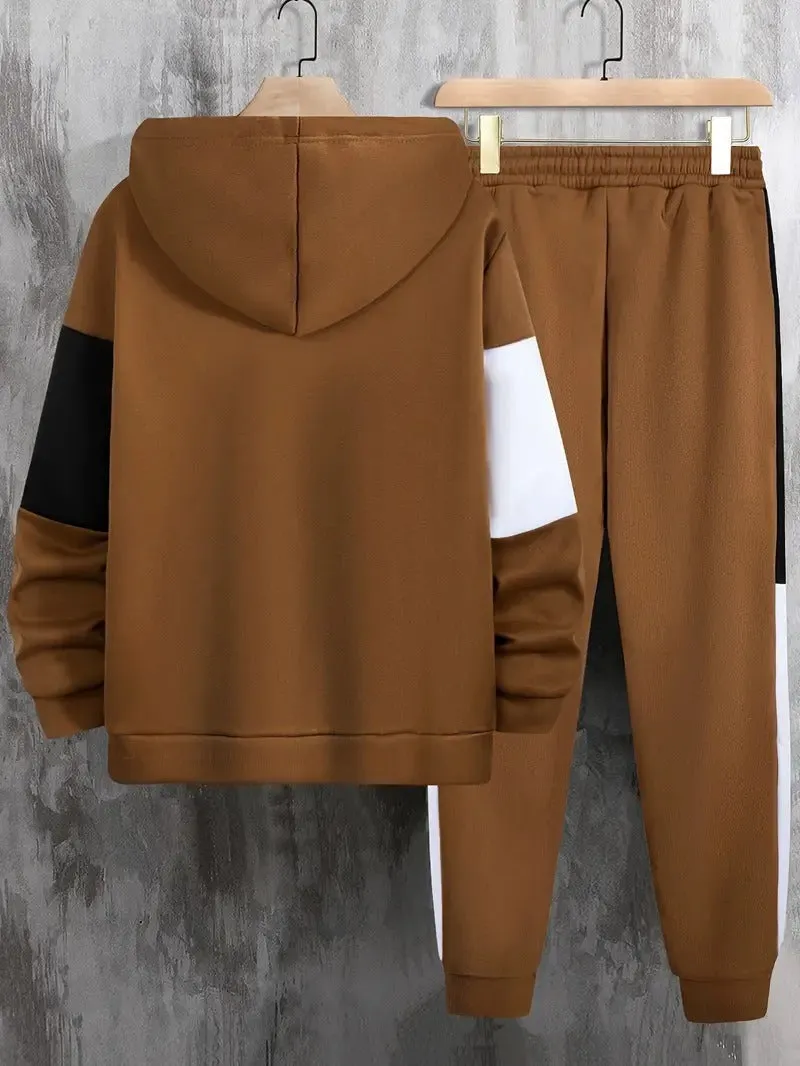 Men's Athletic Color Block Tracksuit