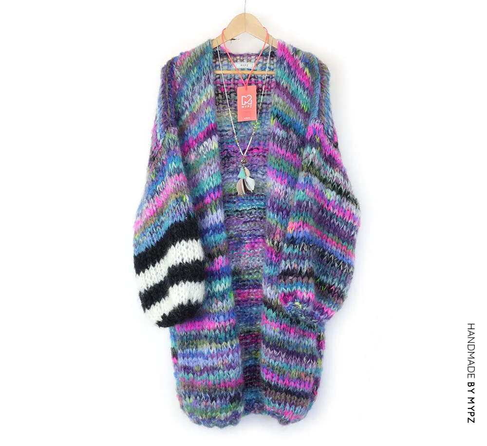 MYPZ Long Chunky Mohair Cardigan Kloë