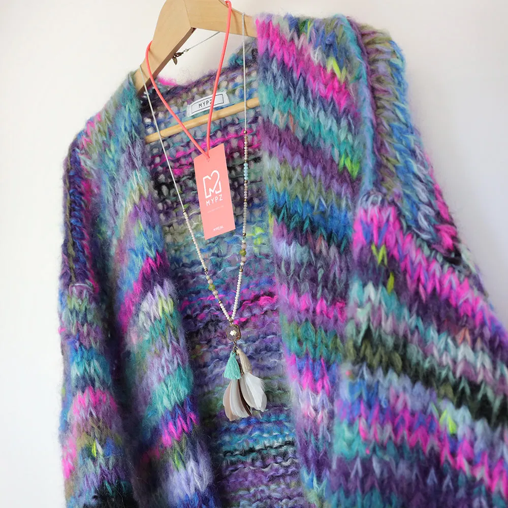 MYPZ Long Chunky Mohair Cardigan Kloë