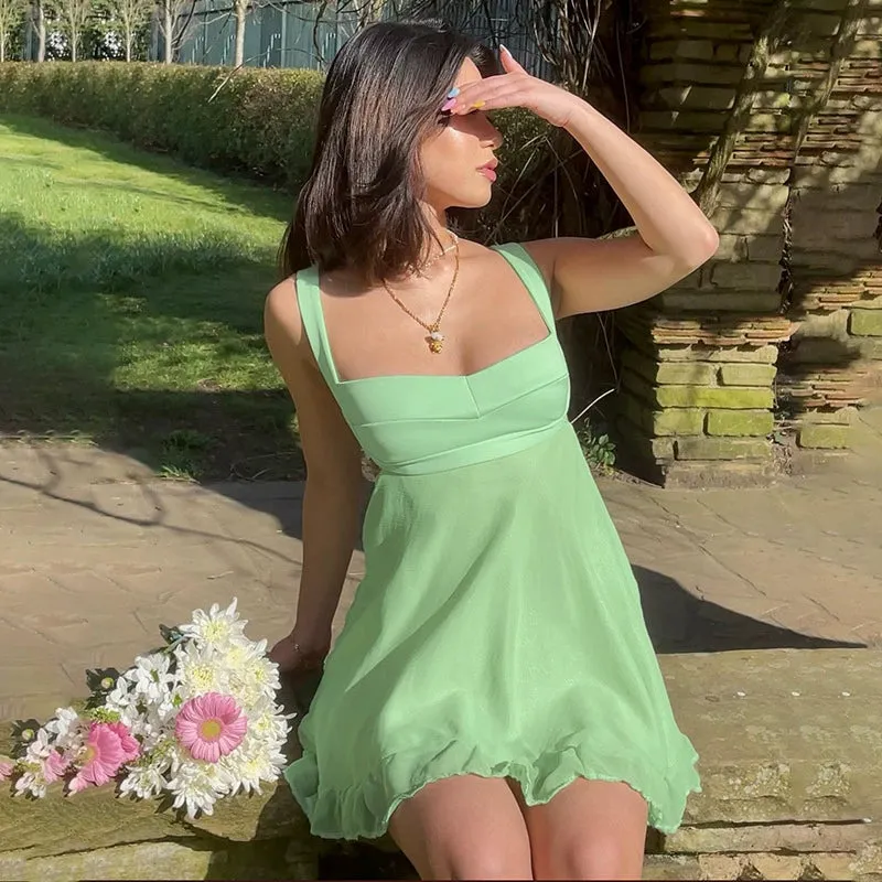 Olivea Ruffle Mini Dress