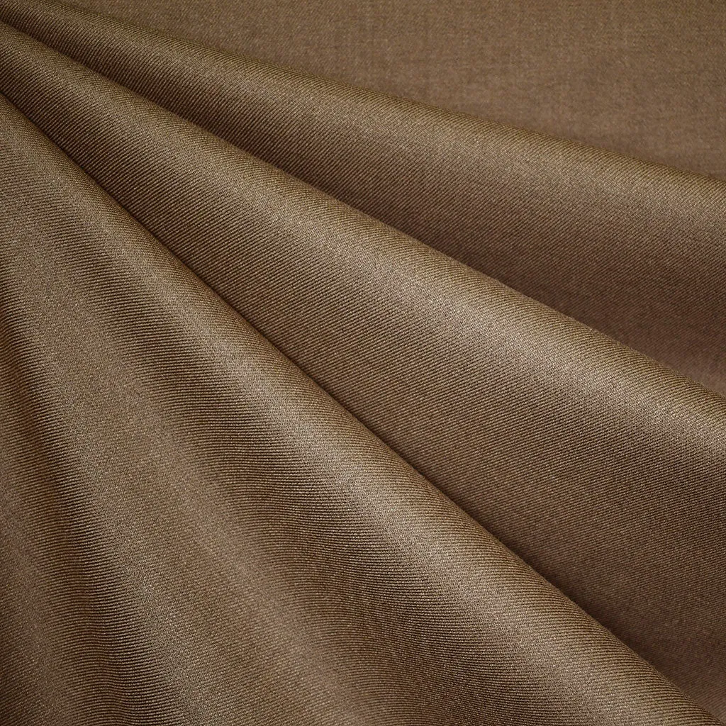 Organic Bamboo Blend Gabardine Suiting Solid Sepia SY