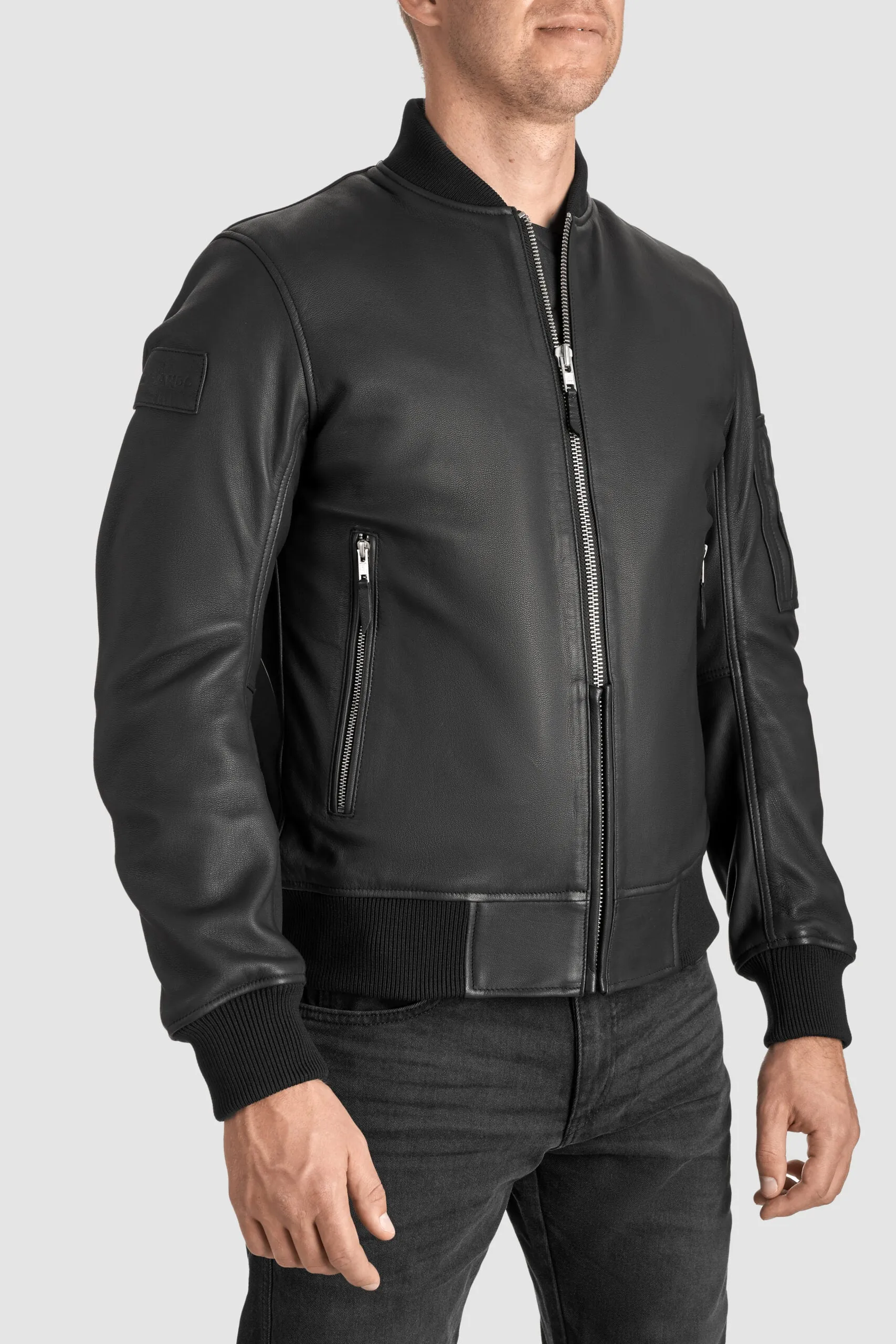 Pando Falcon Leather Aviator jacket