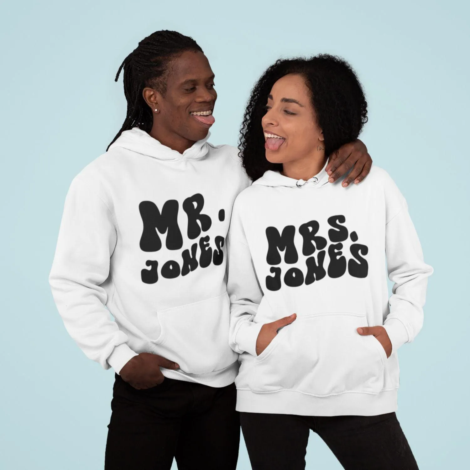 Personalized Mr. & Mrs. [Last Name] Ensemble: The Ultimate Custom Matching Outfits!