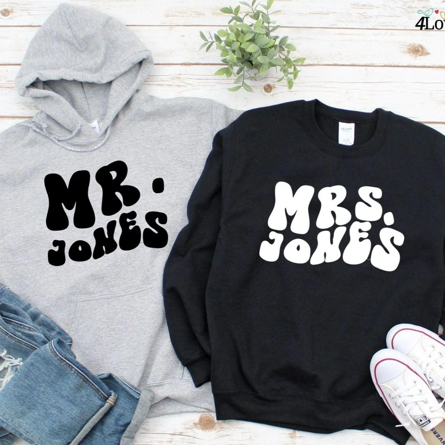 Personalized Mr. & Mrs. [Last Name] Ensemble: The Ultimate Custom Matching Outfits!