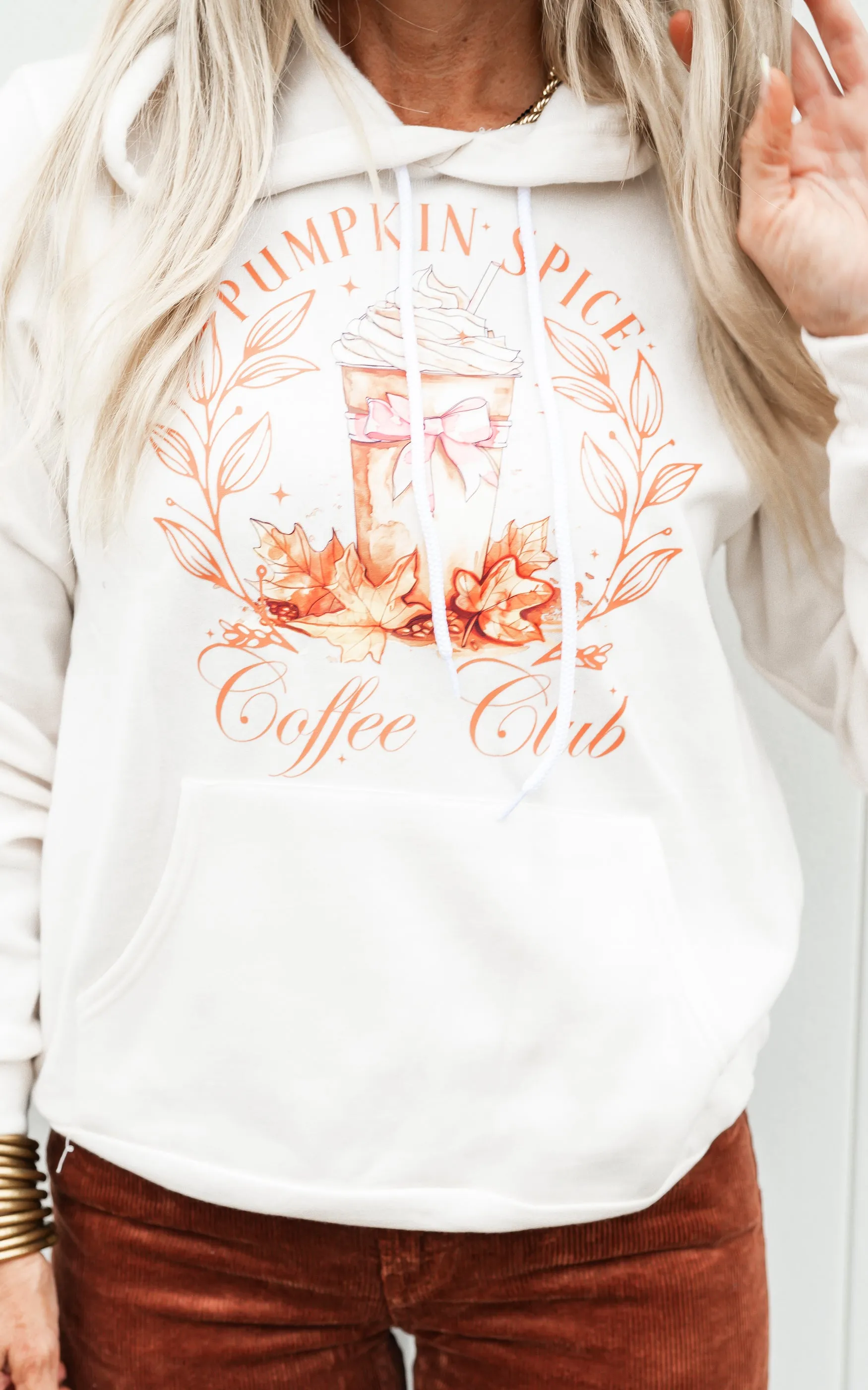 Pumpkin Spice Coffee Club Graphic Hoodie* - Final Sale