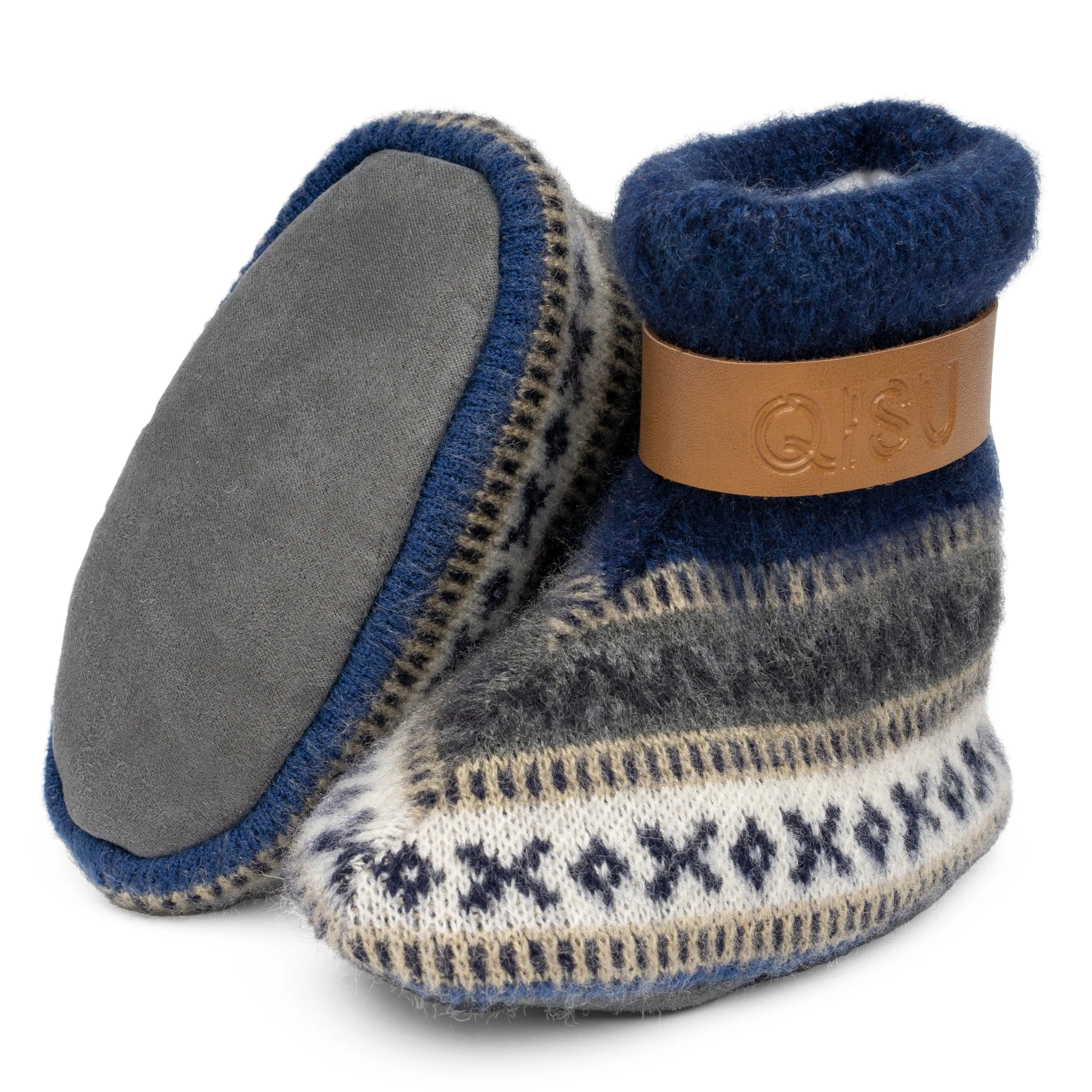 QISU Baby Booties – Blue Lake | Cozy Christmas Gift for New Moms