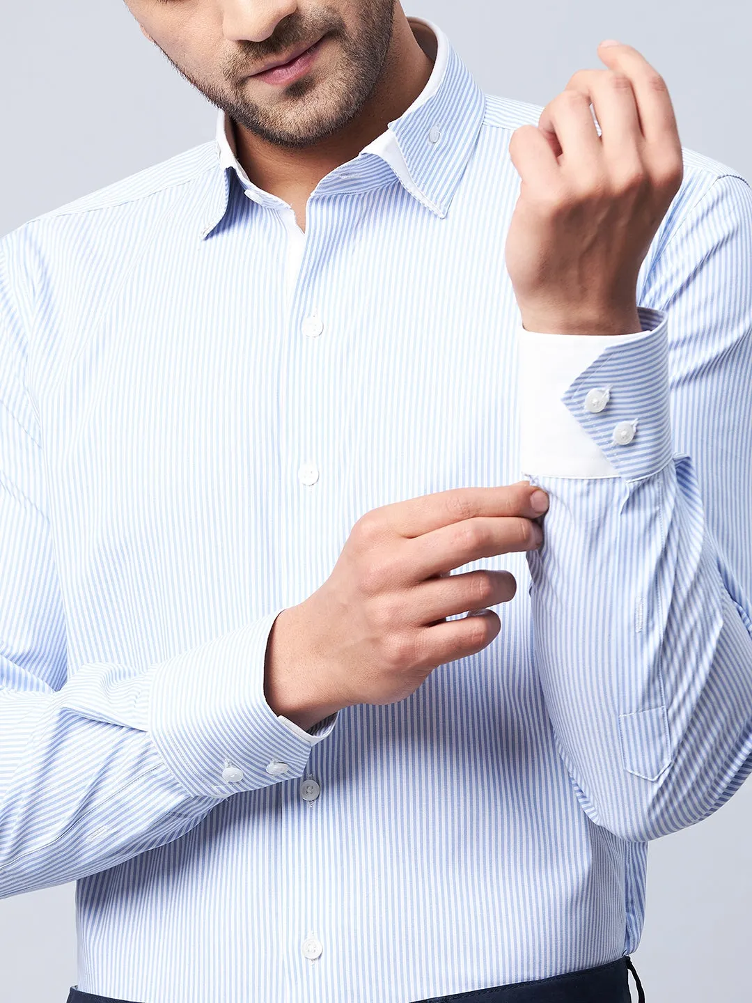 Reversed Collar Formal Shirt