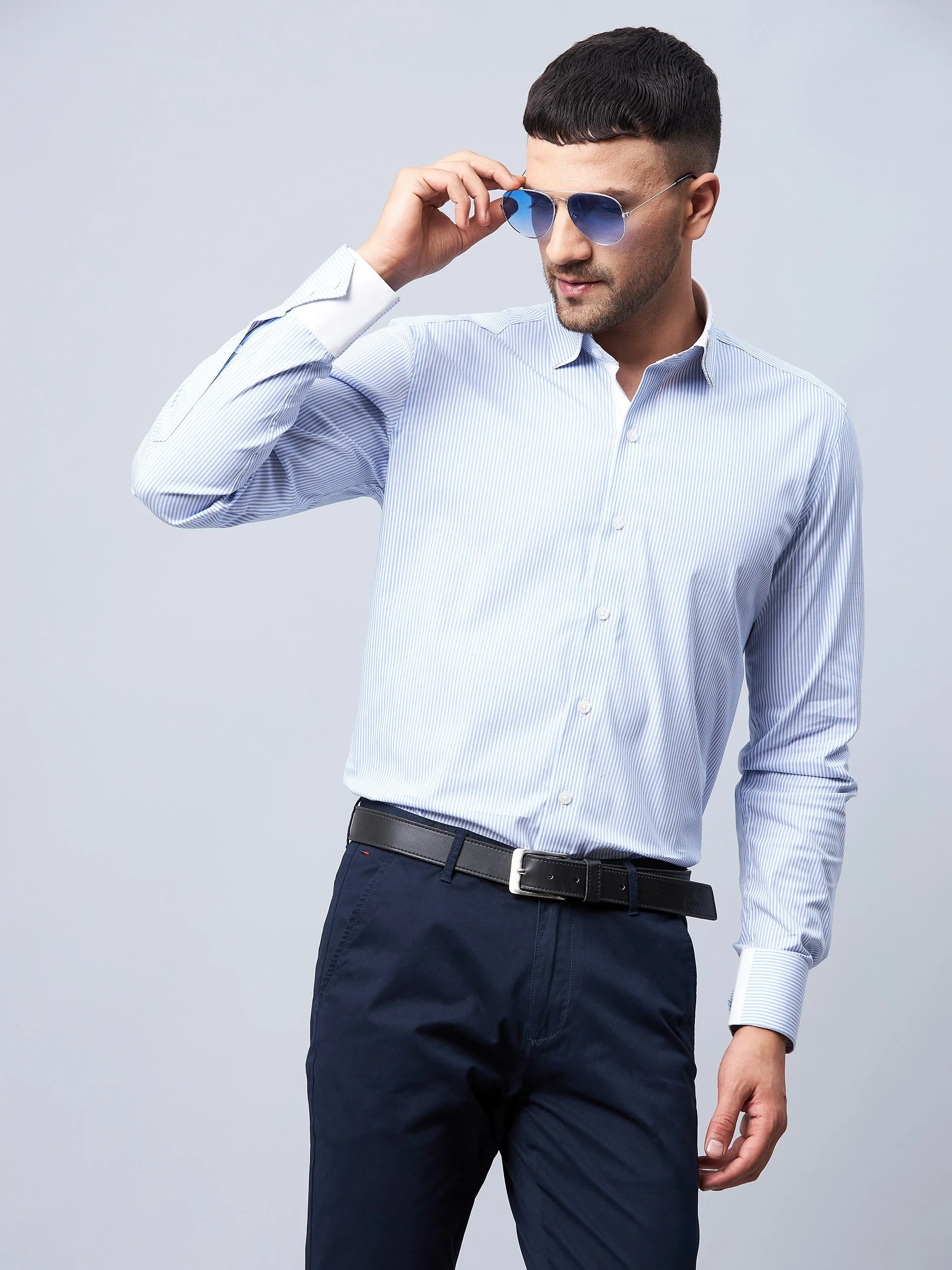 Reversed Collar Formal Shirt