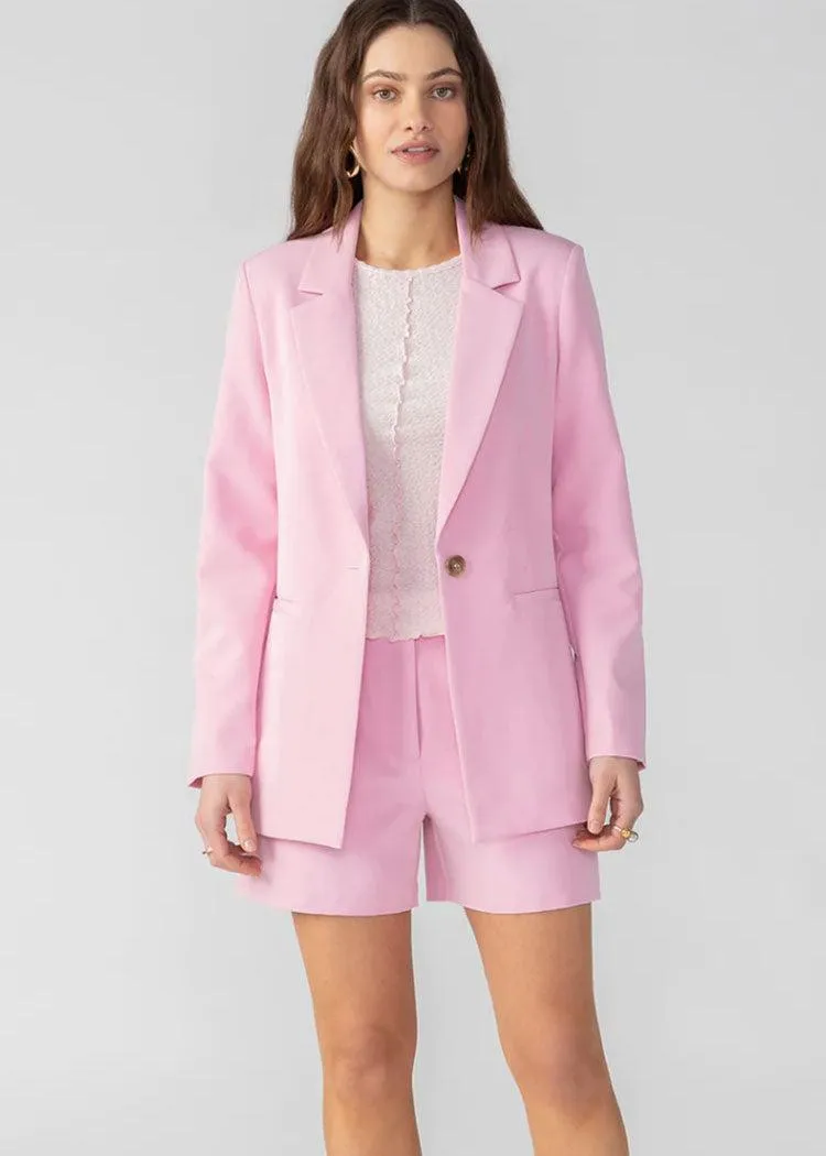 Sanctuary Bryce Woven Blazer - Pink